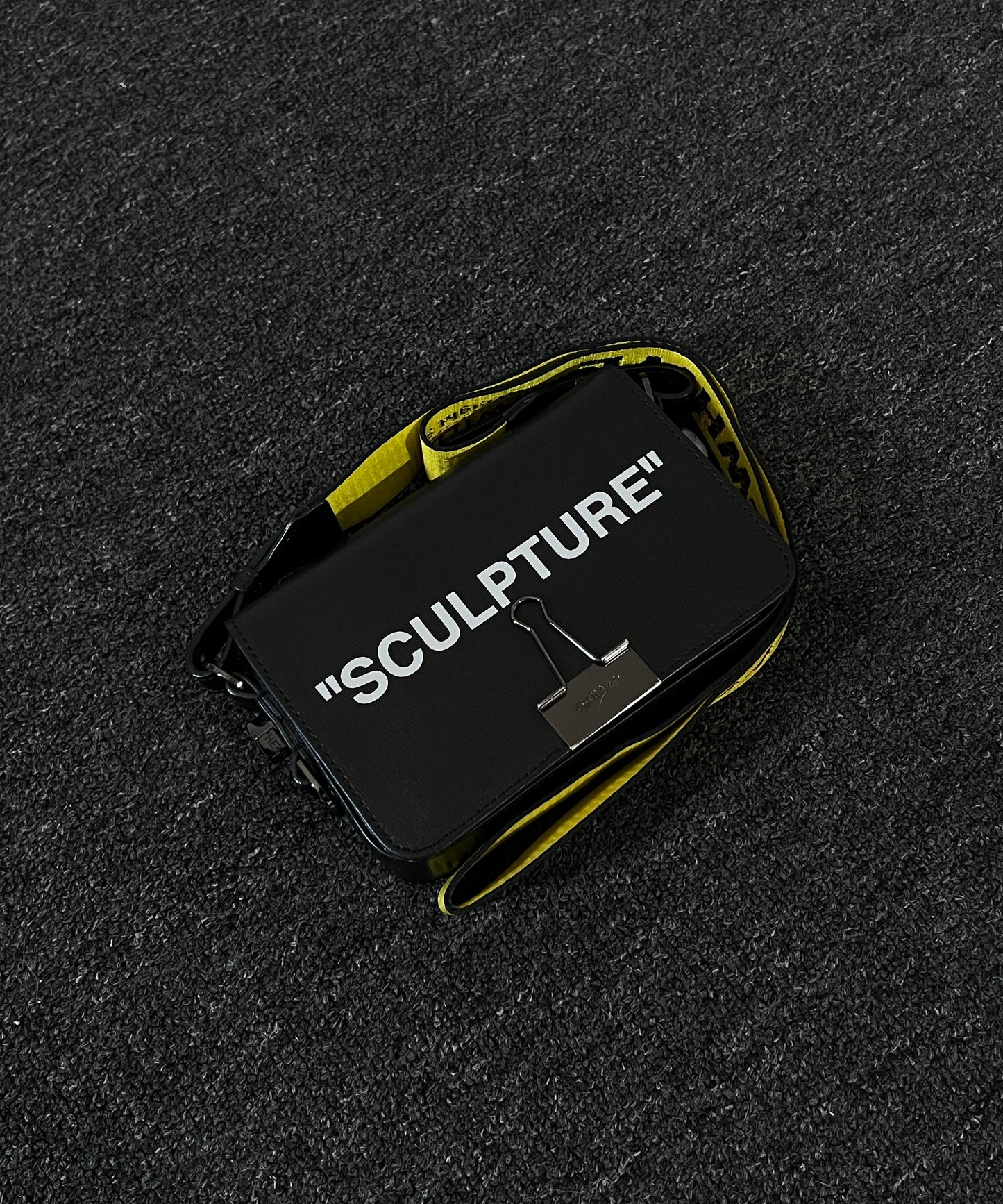 Off white sculpture bag