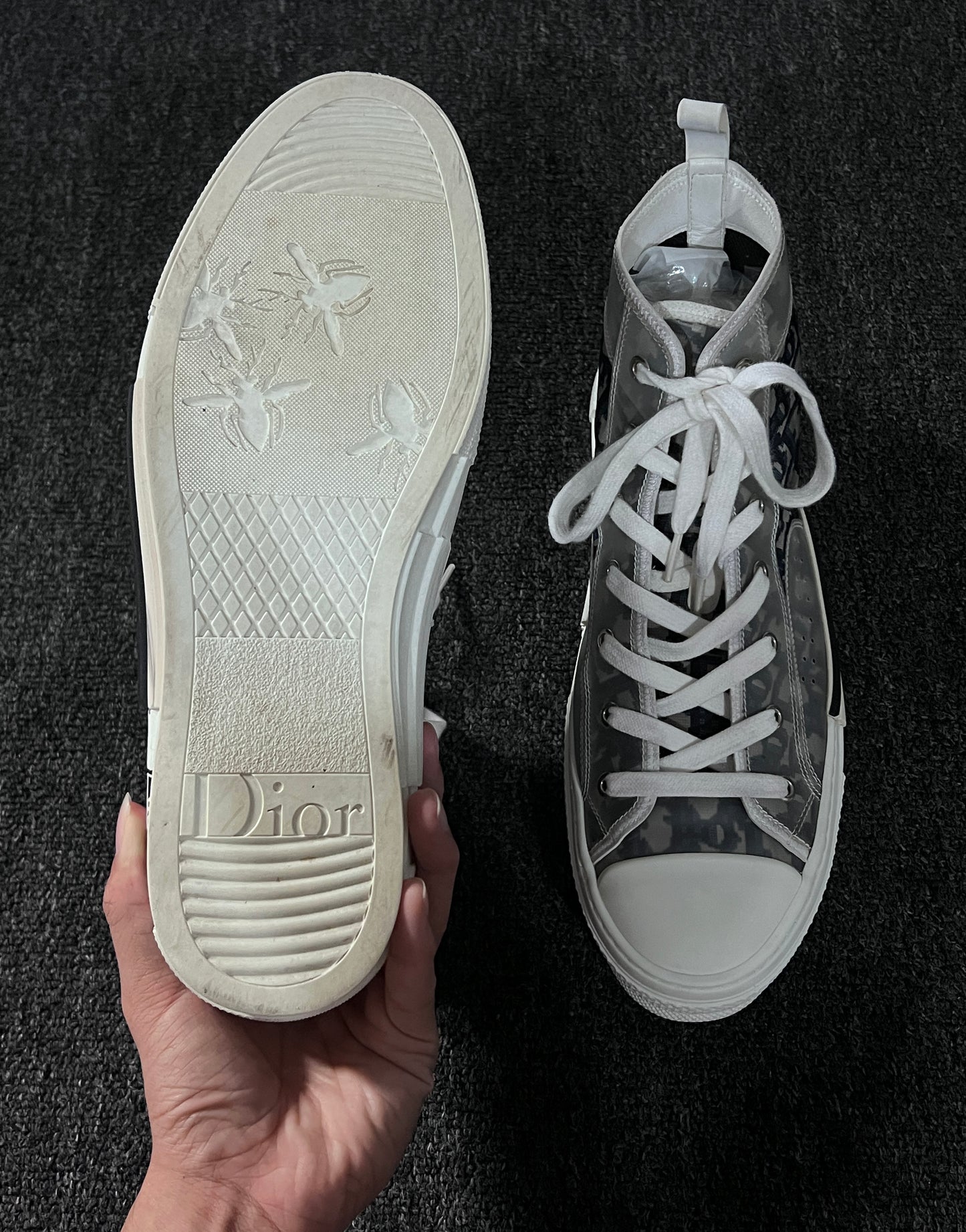 DIOR OBLIQUE B23 HIGH CUT SNEAKERS