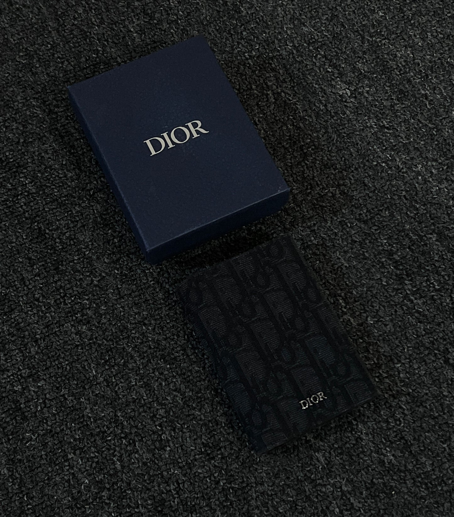 DIOR OBLIQUE LOGO CARD HOLDER