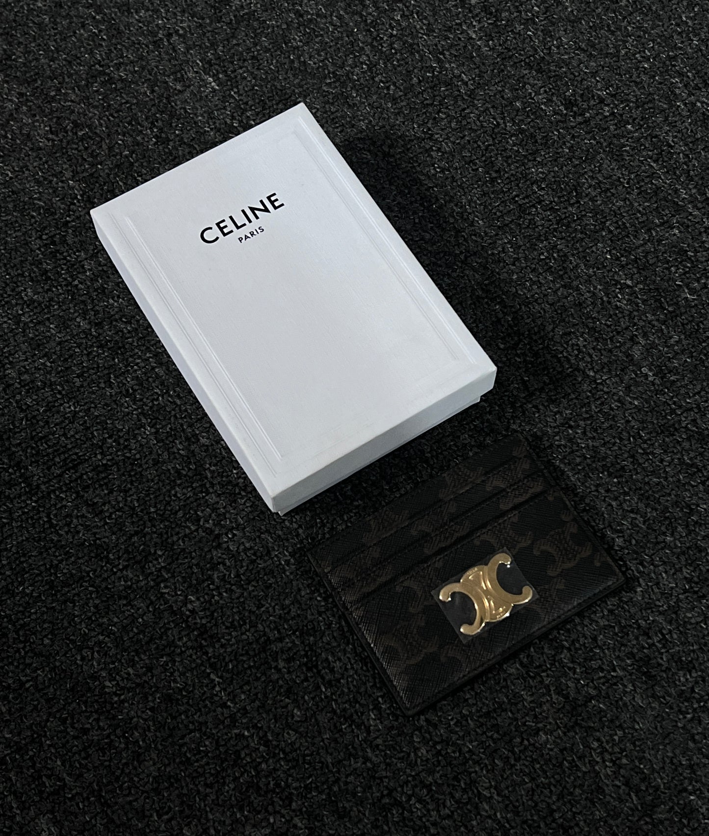CELINE TRIOMPHE LOGO CARD HOLDER