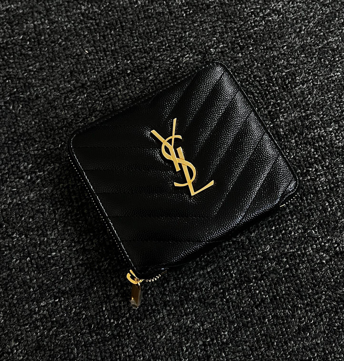 YSL MONOGRAM LOGO WALLET