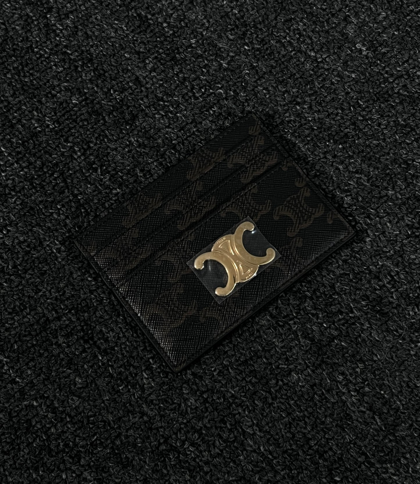 CELINE TRIOMPHE LOGO CARD HOLDER