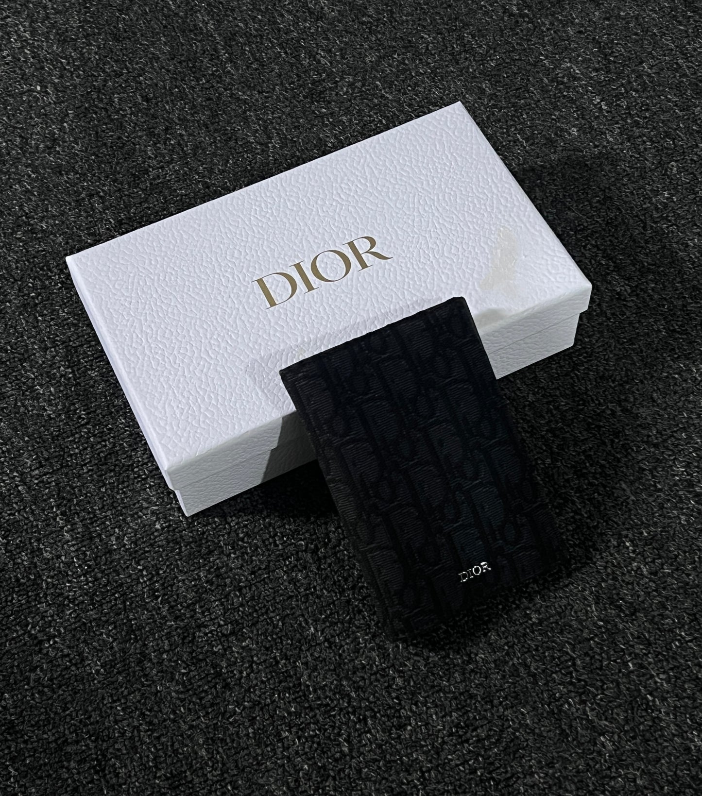 DIOR OBLIQUE LOGO CARD HOLDER