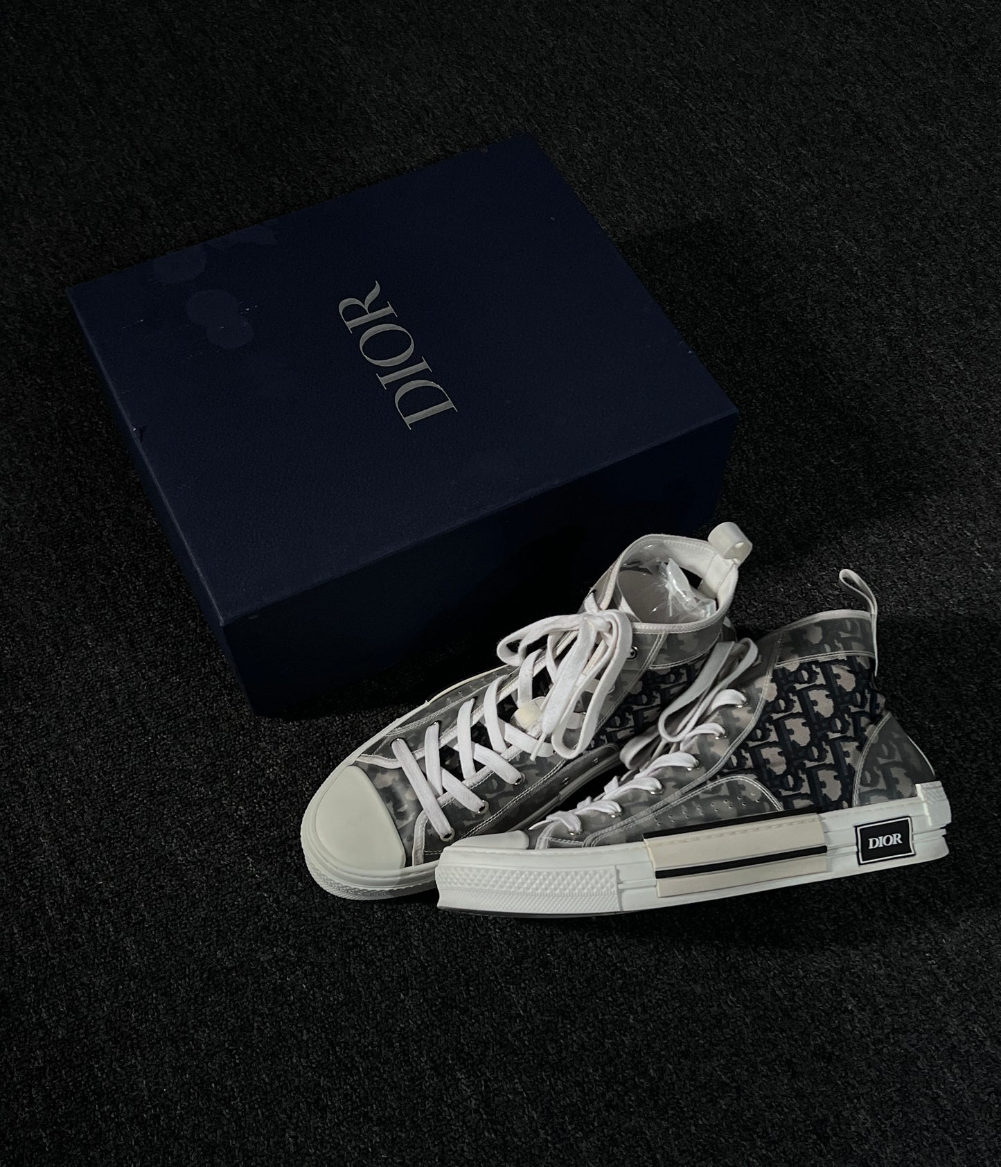 DIOR OBLIQUE B23 HIGH CUT SNEAKERS
