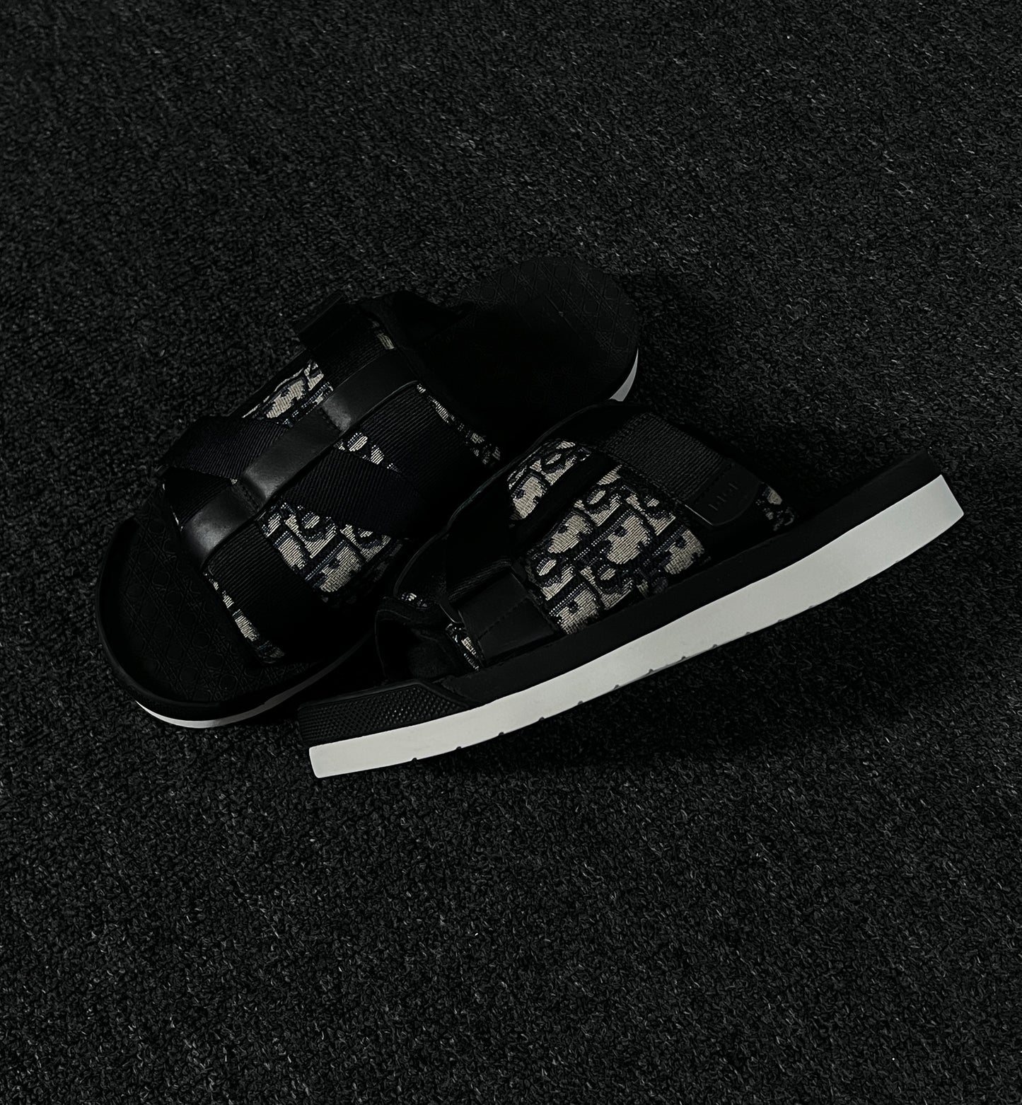 DIOR ALPHA OBLIQUE JACQUARD SANDAL