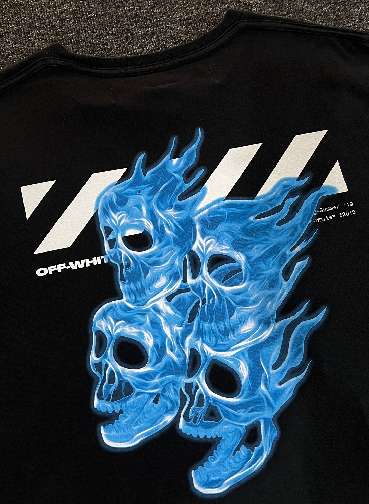 Off White Skull Logo Tee