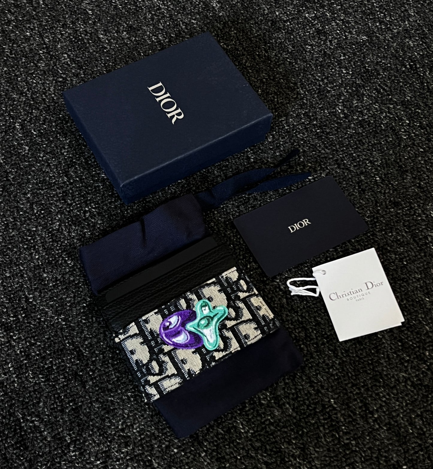DIOR OBLIQUE LOGO CARD HOLDER