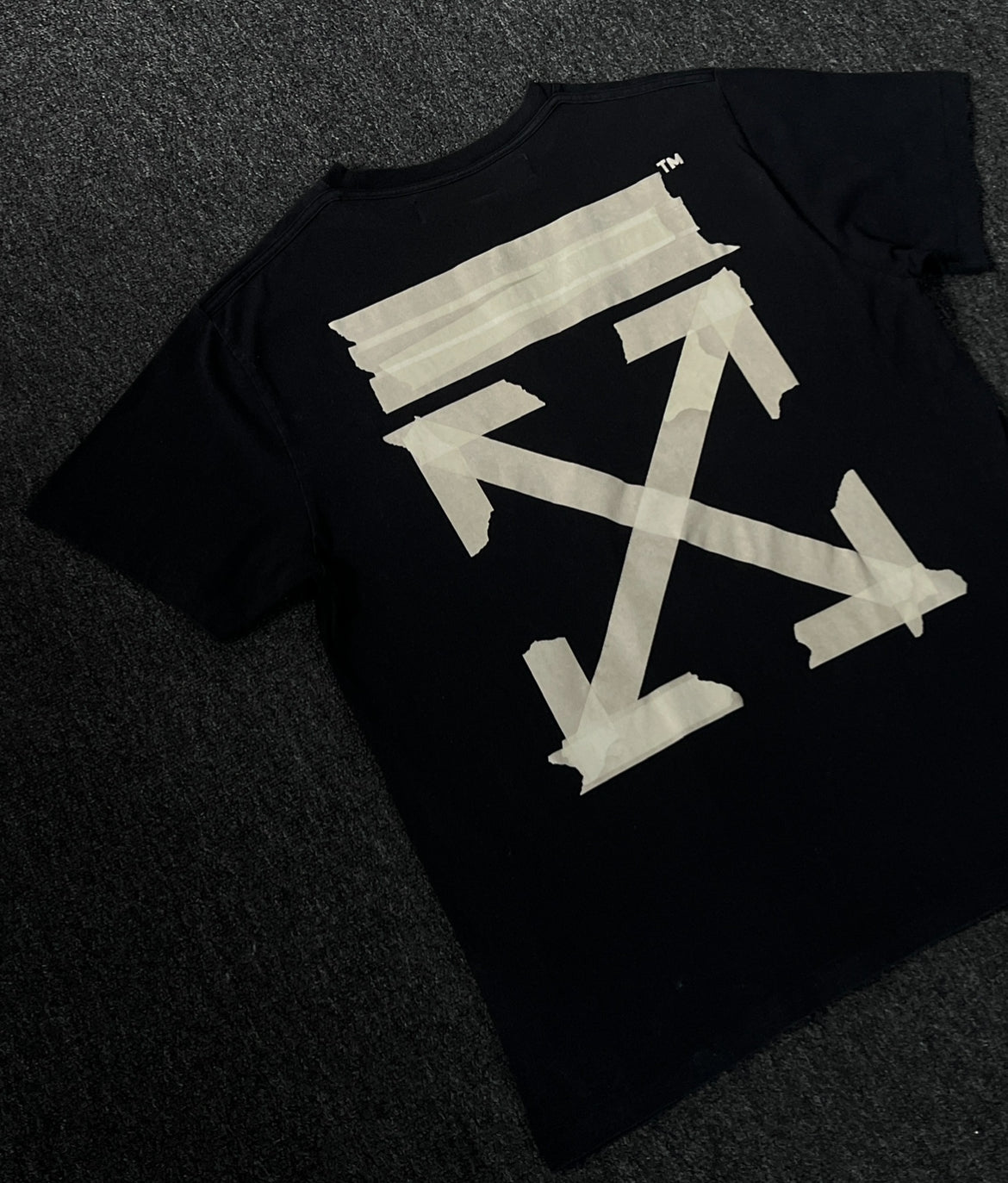Off White Tape Arrow Logo Tee