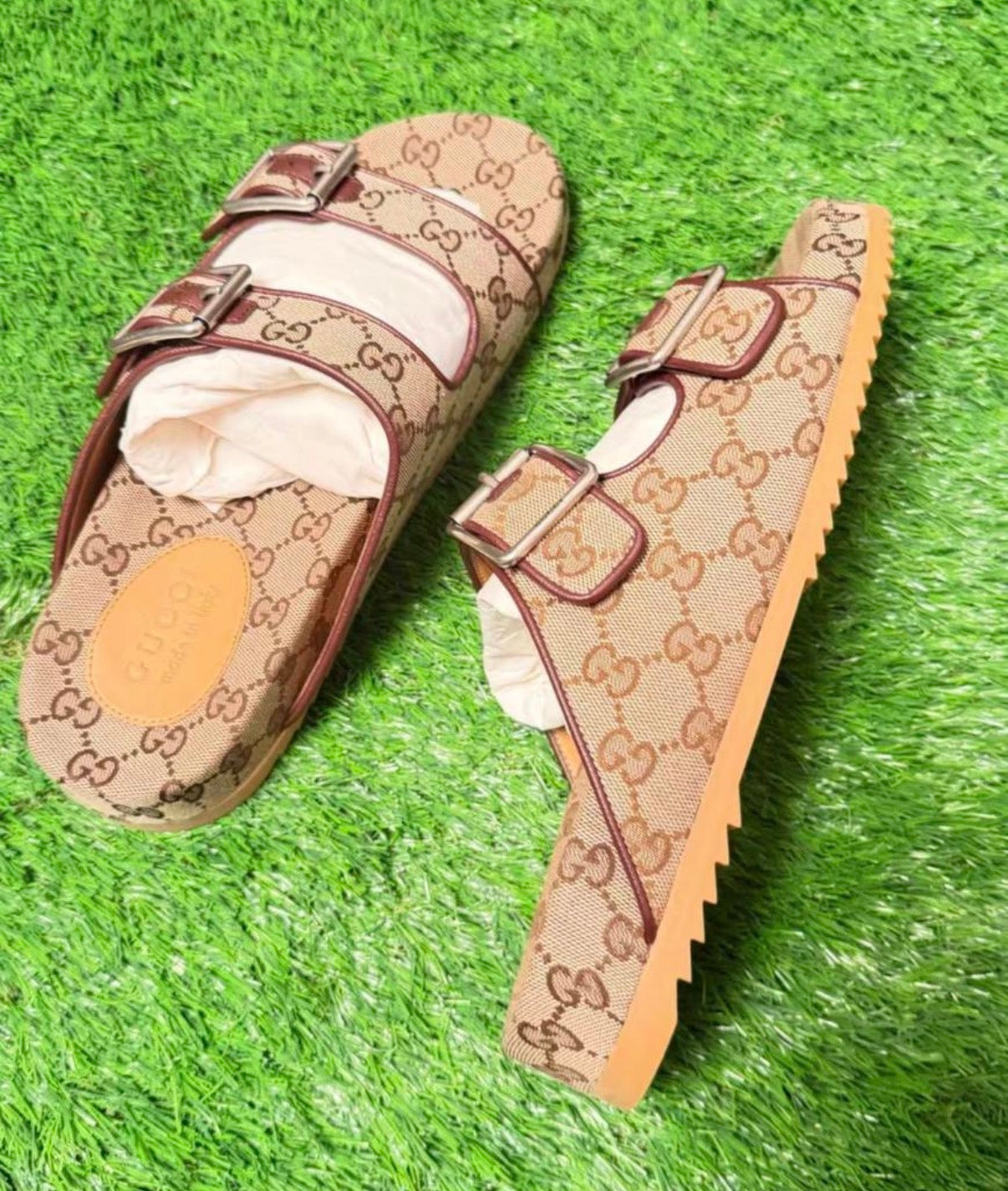Gucci Classic GG Monogram Slides