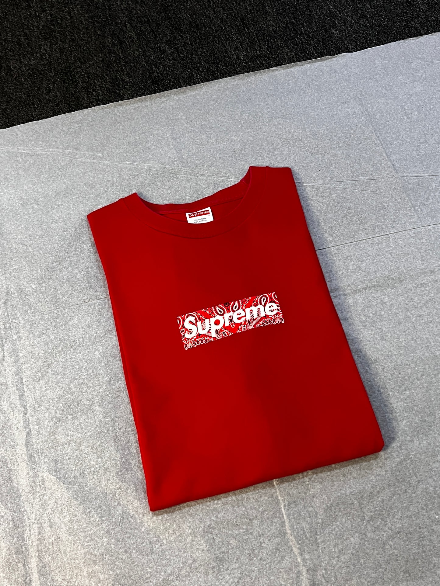 Supreme Bandana Box Logo Tee Red