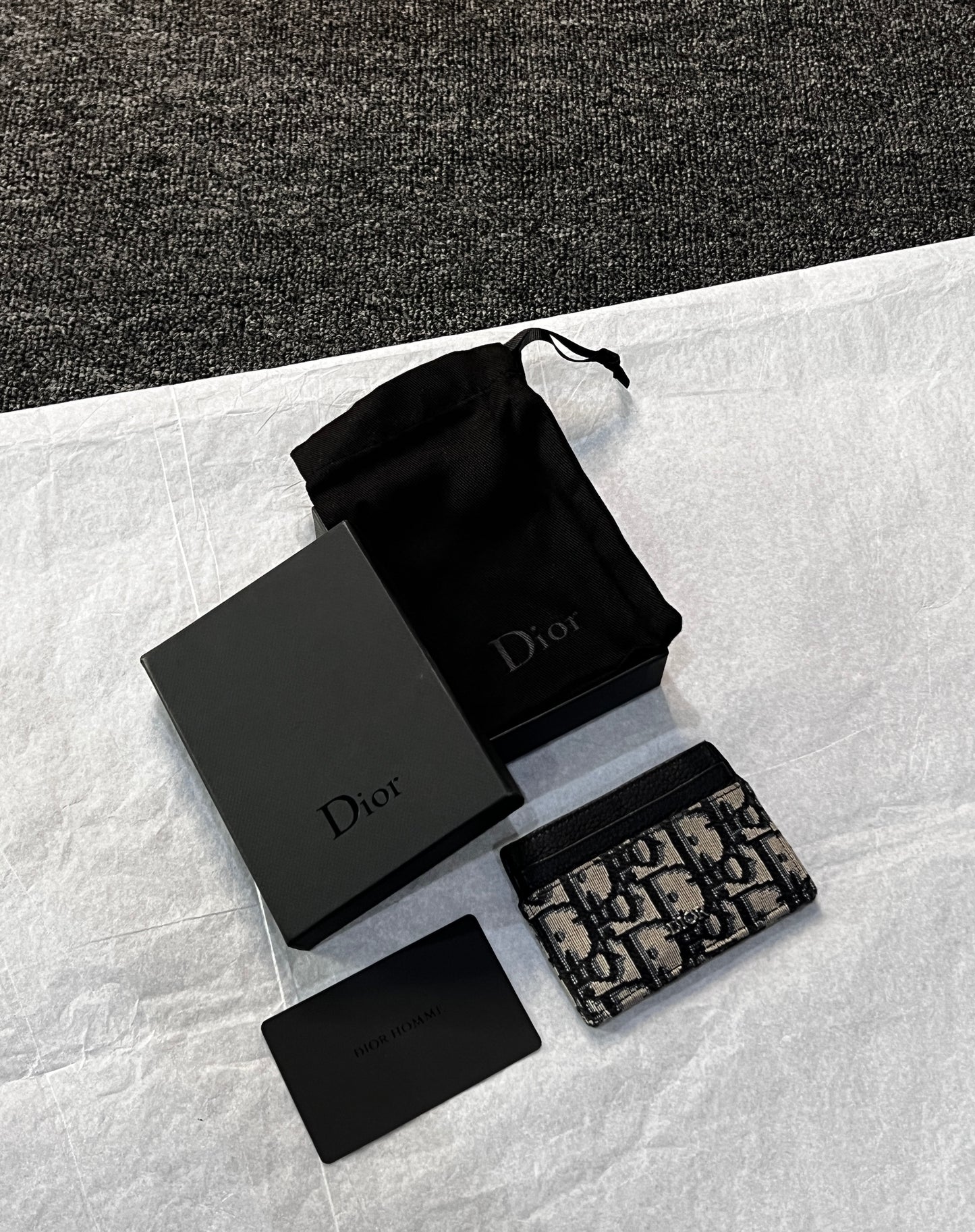 DIOR OBLIQUE JACQUARD CARD HOLDER
