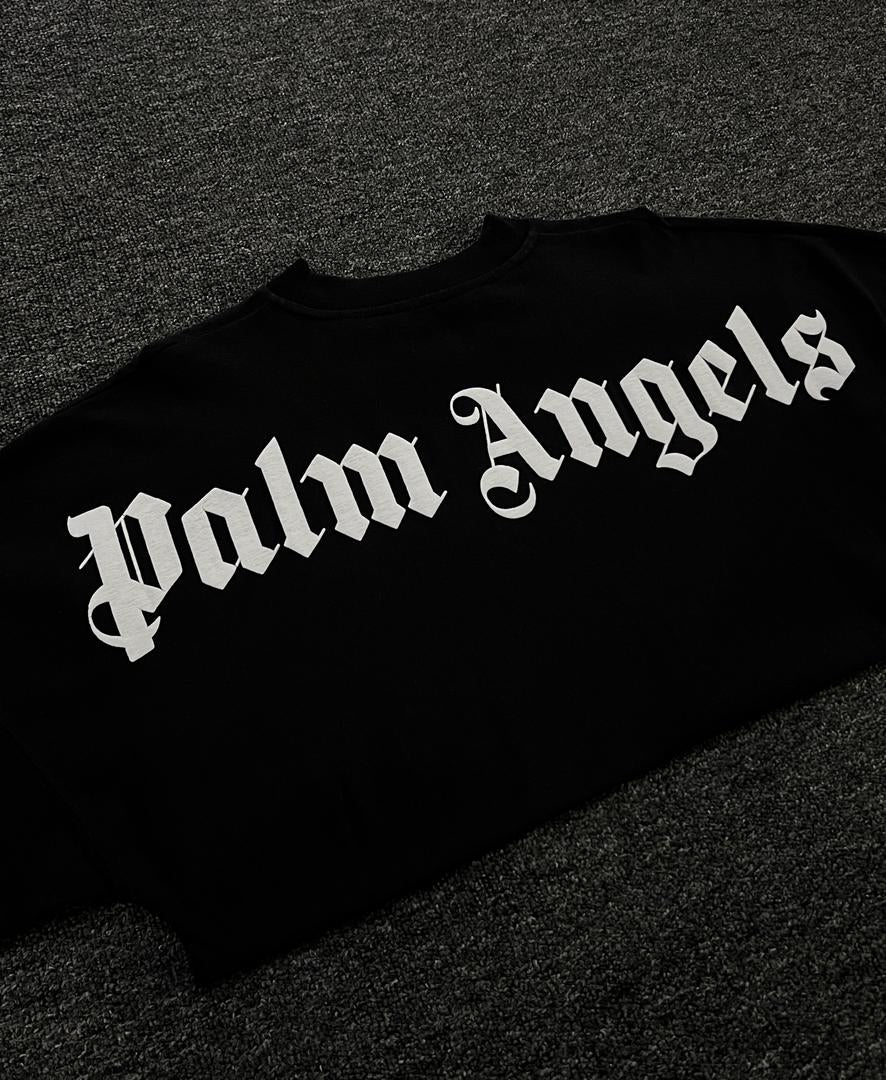 Palm Angels Classic Logo Front And Back Tee
