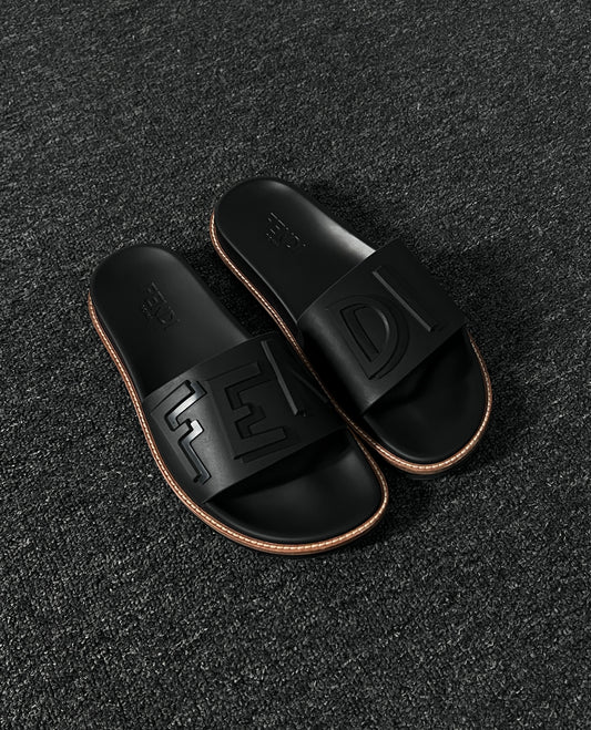 Fendi Classic Logo Sandals Slides