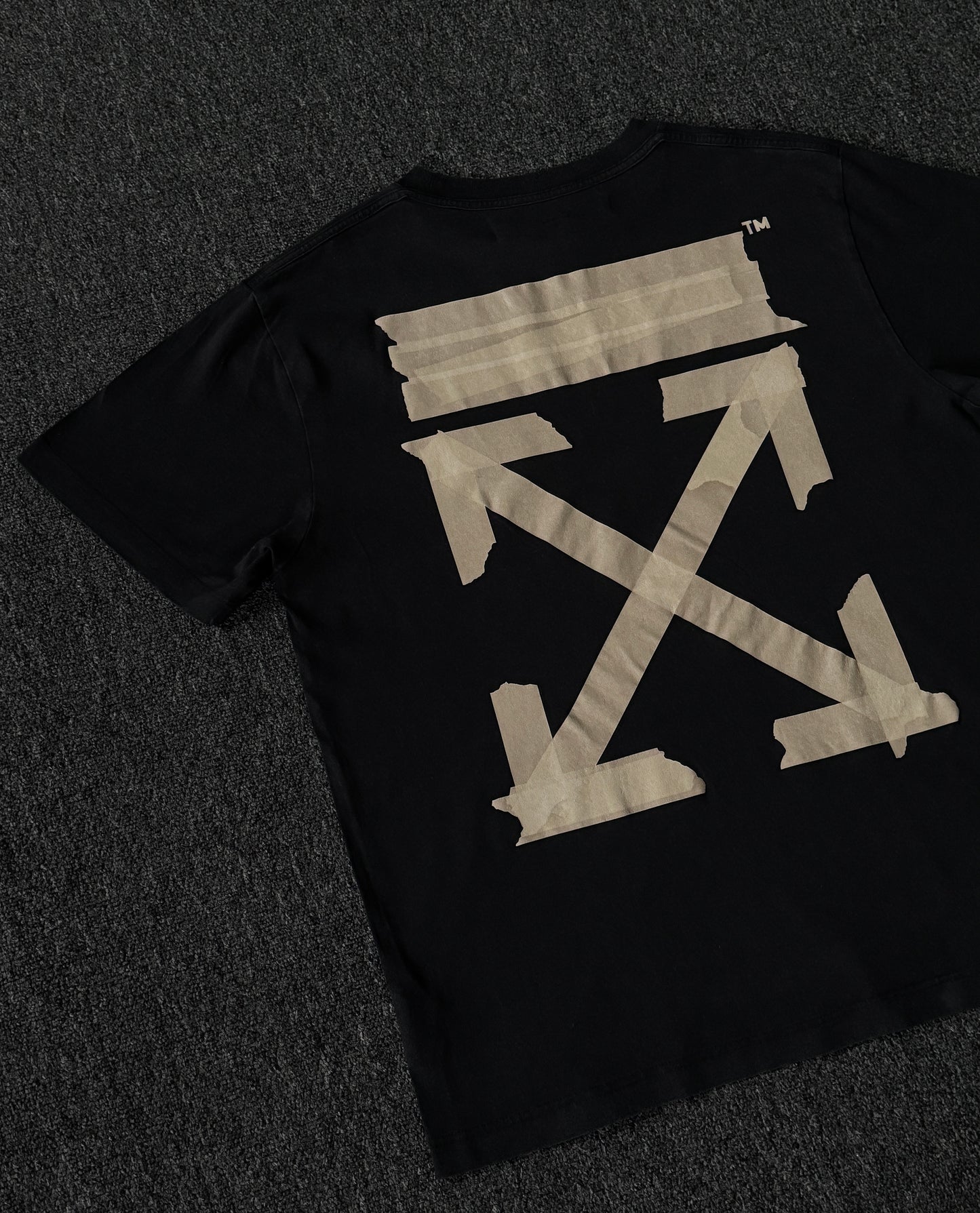 Off White Tape Arrow Logo Tee