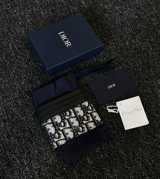 DIOR OBLIQUE LOGO CARD HOLDER