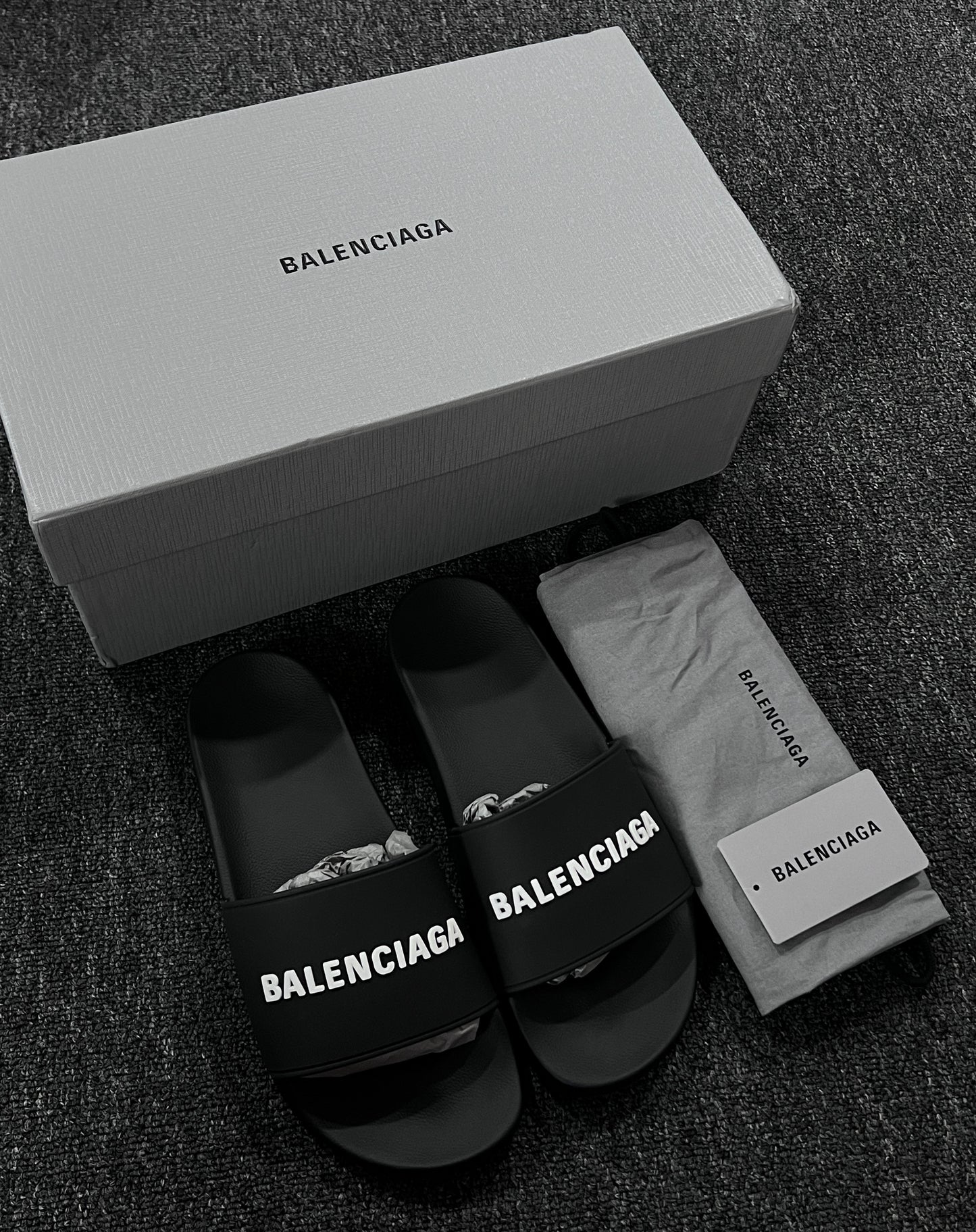 Balenciaga Logo Slides