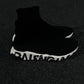 BALENCIAGA GRAFFITI SPEED TRAINER SNEAKERS