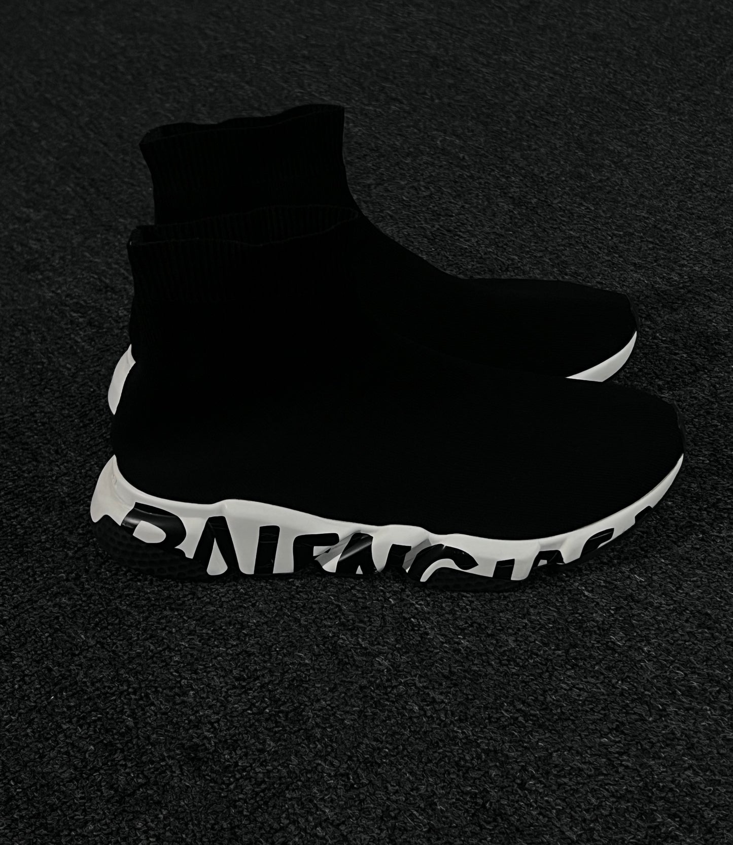 BALENCIAGA GRAFFITI SPEED TRAINER SNEAKERS