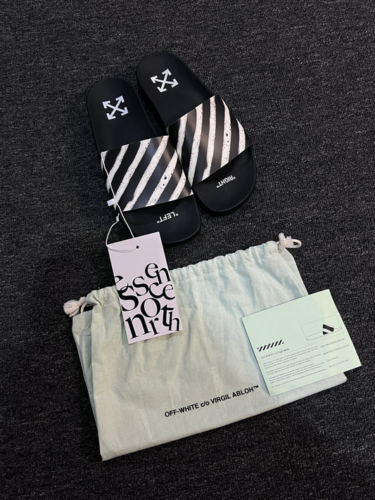 Off White Classic Logo Slides