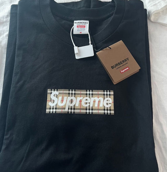 Supreme Burberry Box Logo Tee