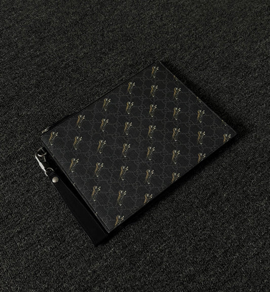Gucci Classic GG Tiger Logo Clutch Bag