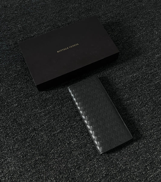Bottega Veneta Logo Long Wallet