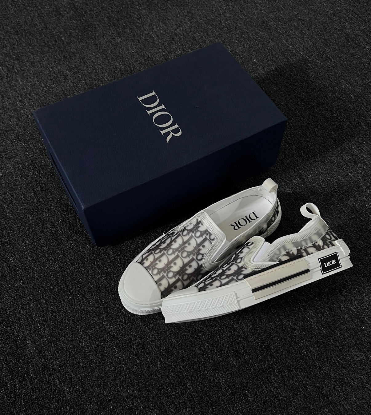 Dior Oblique B23 Slip On Sneakers