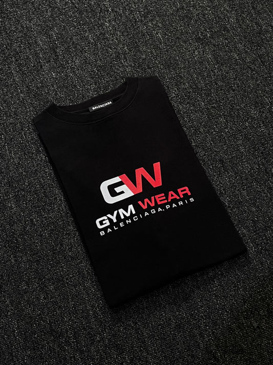 Balenciaga GYM Logo - Black Tee