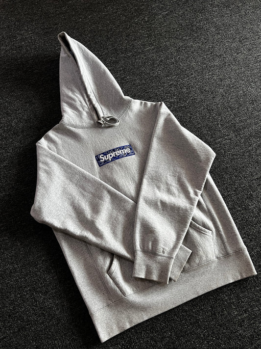 Supreme Bandana Box Logo Hoddie Grey